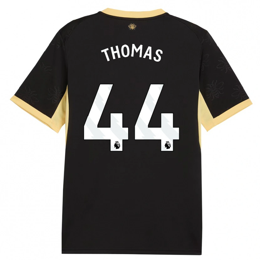 Danxen Kinder Codie Thomas #44 Schwarz Gelb Auswärtstrikot Trikot 2026/27 T-Shirt Schweiz