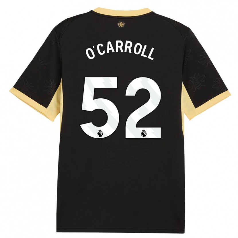 Danxen Kinder Eve O'carroll #52 Schwarz Gelb Auswärtstrikot Trikot 2026/27 T-Shirt Schweiz
