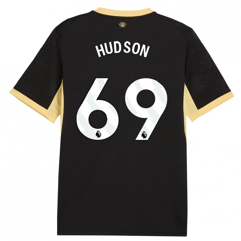 Danxen Kinder Max Hudson #69 Schwarz Gelb Auswärtstrikot Trikot 2026/27 T-Shirt Schweiz