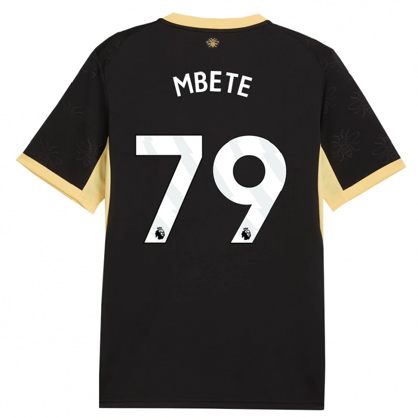 Danxen Kinder Luke Mbete #79 Schwarz Gelb Auswärtstrikot Trikot 2026/27 T-Shirt Schweiz