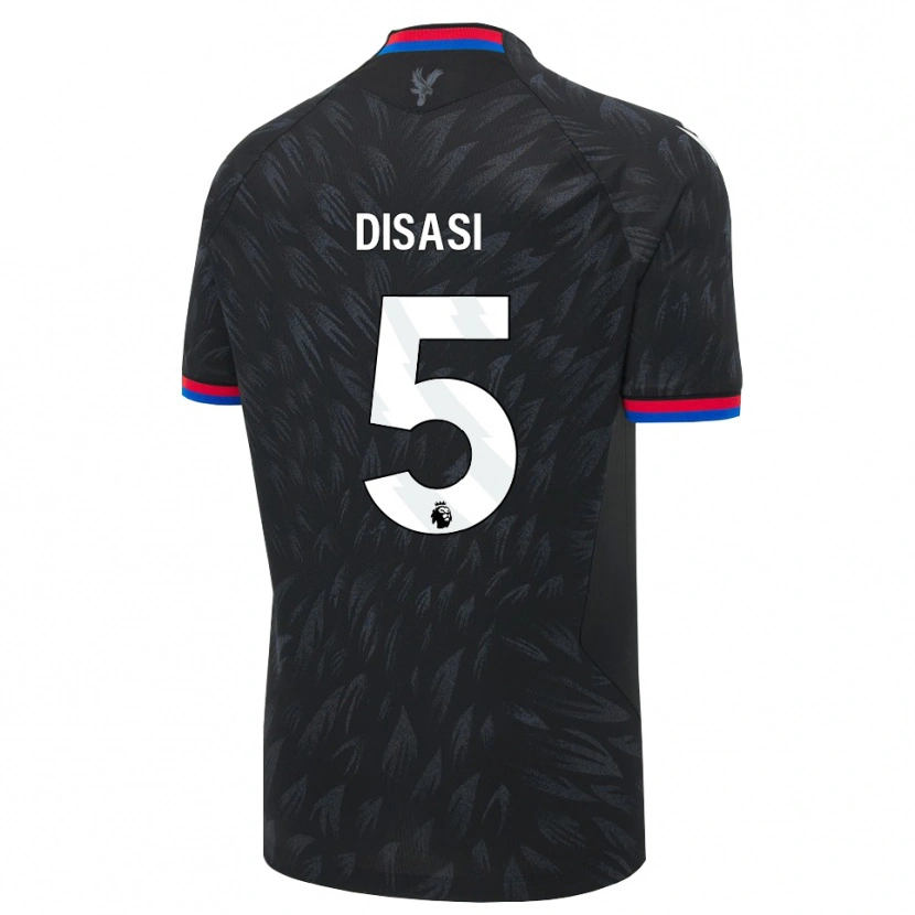 Danxen Kinder Axel Disasi #5 Schwarz Blau Rot Auswärtstrikot Trikot 2026/27 T-Shirt Schweiz