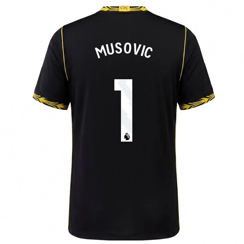 Danxen Kinder Zecira Musovic #1 Schwarz Gelb Auswärtstrikot Trikot 2026/27 T-Shirt Schweiz