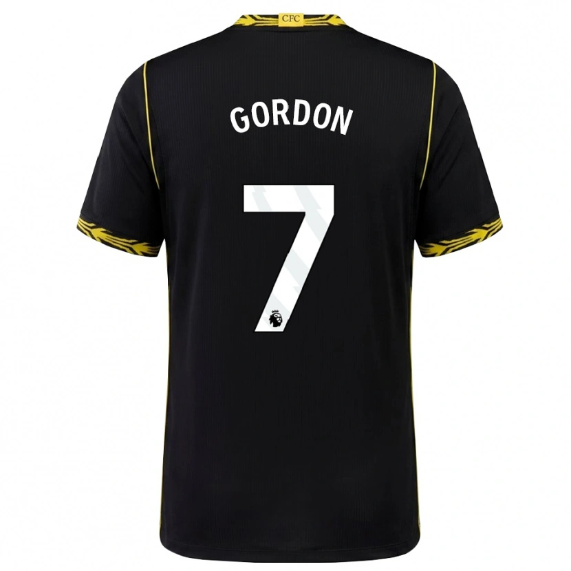 Danxen Kinder Sol Gordon #7 Schwarz Gelb Auswärtstrikot Trikot 2026/27 T-Shirt Schweiz