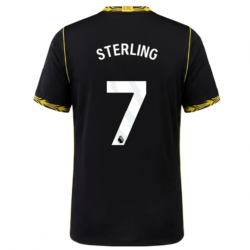 Danxen Kinder Raheem Sterling #7 Schwarz Gelb Auswärtstrikot Trikot 2026/27 T-Shirt Schweiz