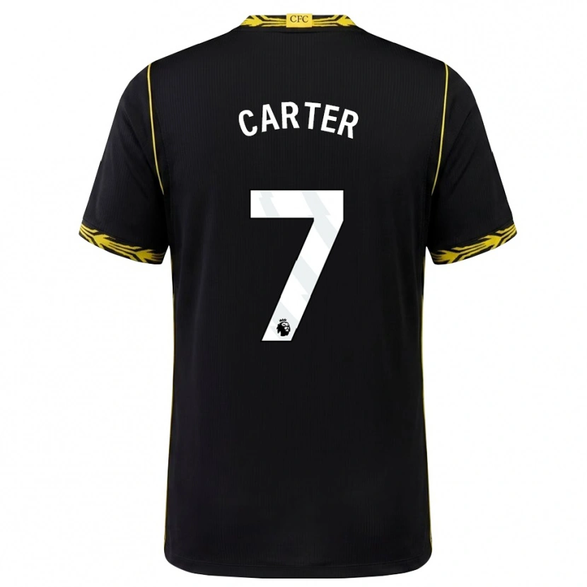Danxen Kinder Jessica Carter #7 Schwarz Gelb Auswärtstrikot Trikot 2026/27 T-Shirt Schweiz