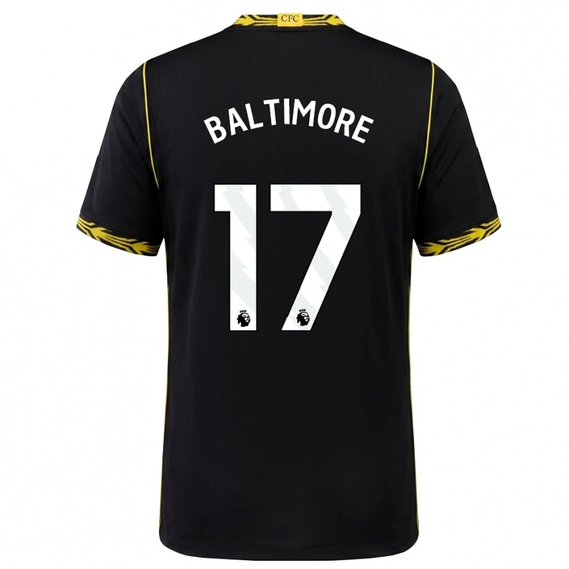 Danxen Kinder Sandy Baltimore #17 Schwarz Gelb Auswärtstrikot Trikot 2026/27 T-Shirt Schweiz