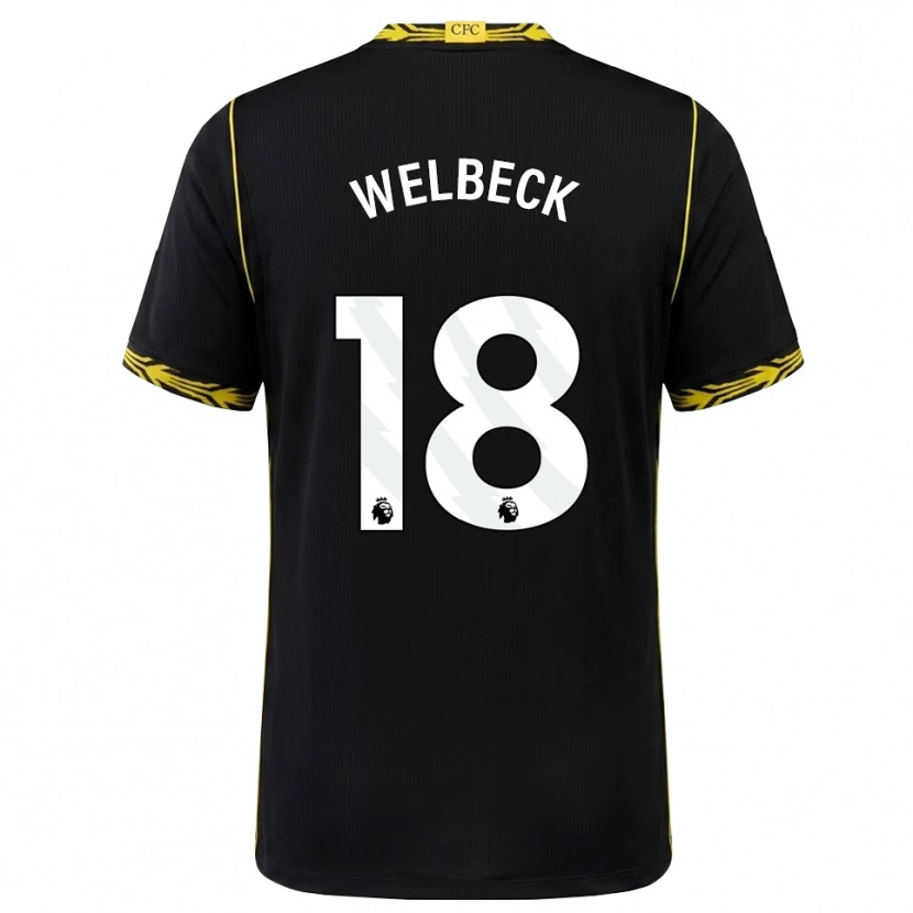 Danxen Kinder Danny Welbeck #18 Schwarz Gelb Auswärtstrikot Trikot 2026/27 T-Shirt Schweiz