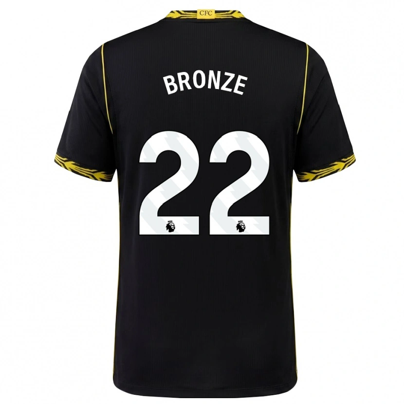 Danxen Kinder Lucy Bronze #22 Schwarz Gelb Auswärtstrikot Trikot 2026/27 T-Shirt Schweiz