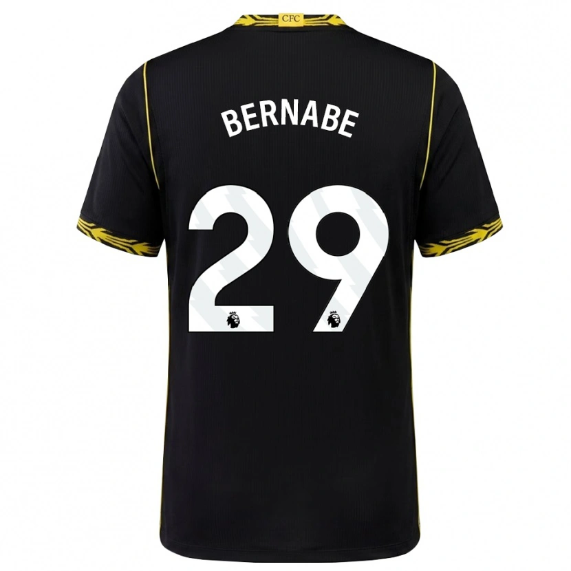 Danxen Kinder Alejandra Bernabé #29 Schwarz Gelb Auswärtstrikot Trikot 2026/27 T-Shirt Schweiz