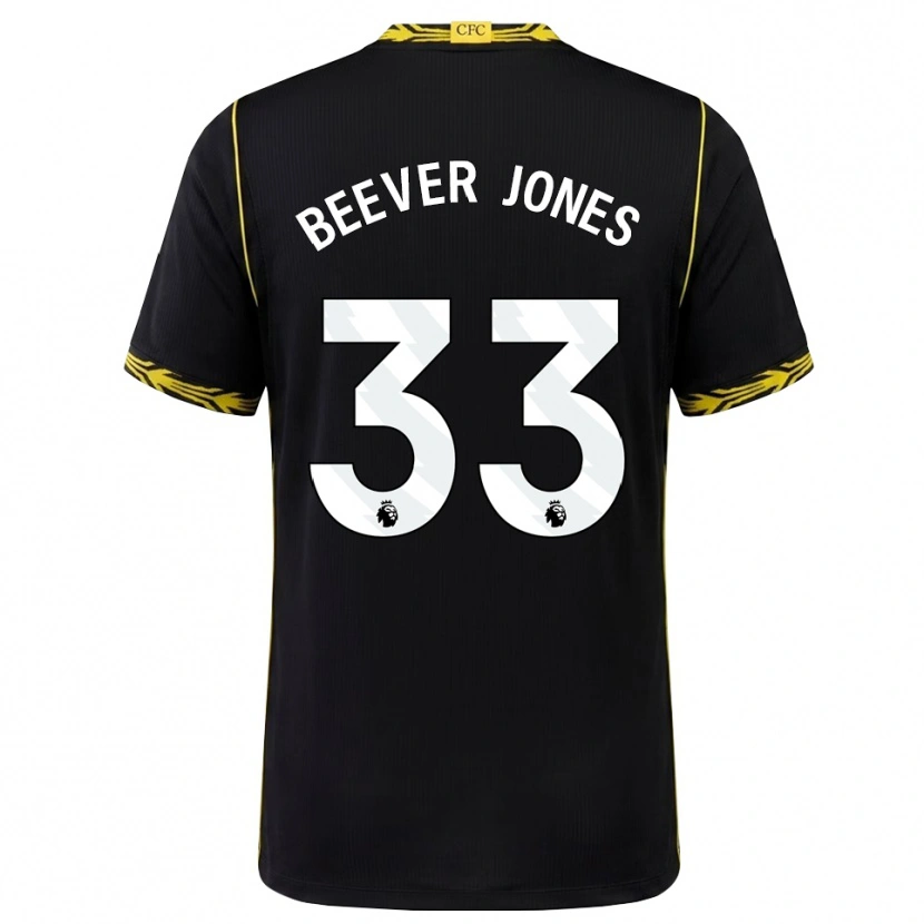 Danxen Kinder Aggie Beever-Jones #33 Schwarz Gelb Auswärtstrikot Trikot 2026/27 T-Shirt Schweiz