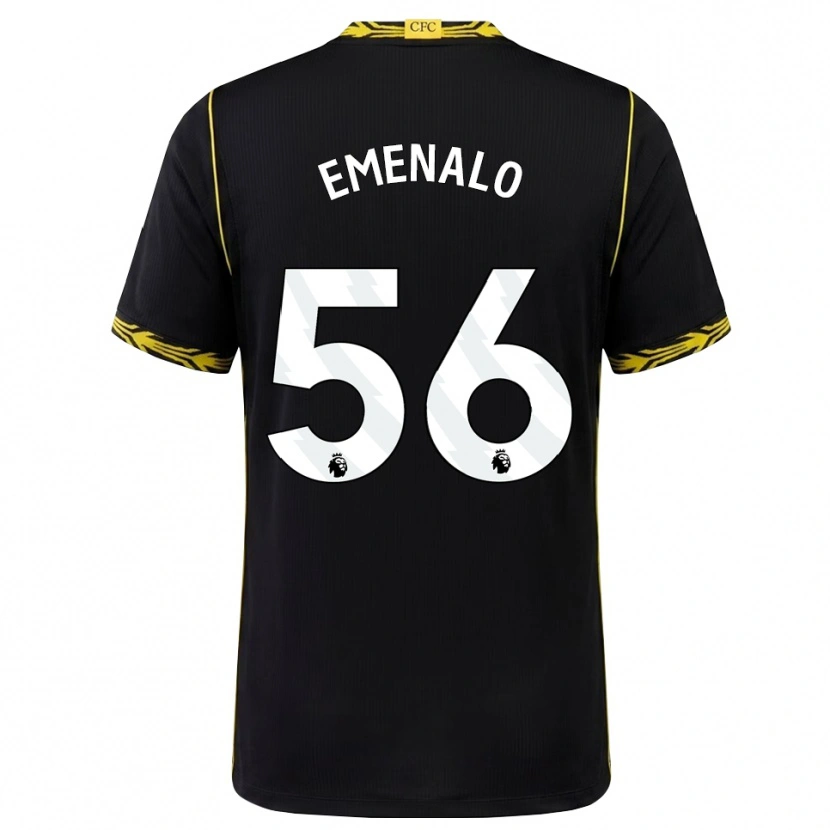 Danxen Kinder Landon Emenalo #56 Schwarz Gelb Auswärtstrikot Trikot 2026/27 T-Shirt Schweiz
