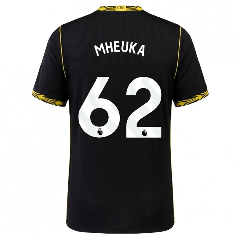 Danxen Kinder Shumaira Mheuka #62 Schwarz Gelb Auswärtstrikot Trikot 2026/27 T-Shirt Schweiz