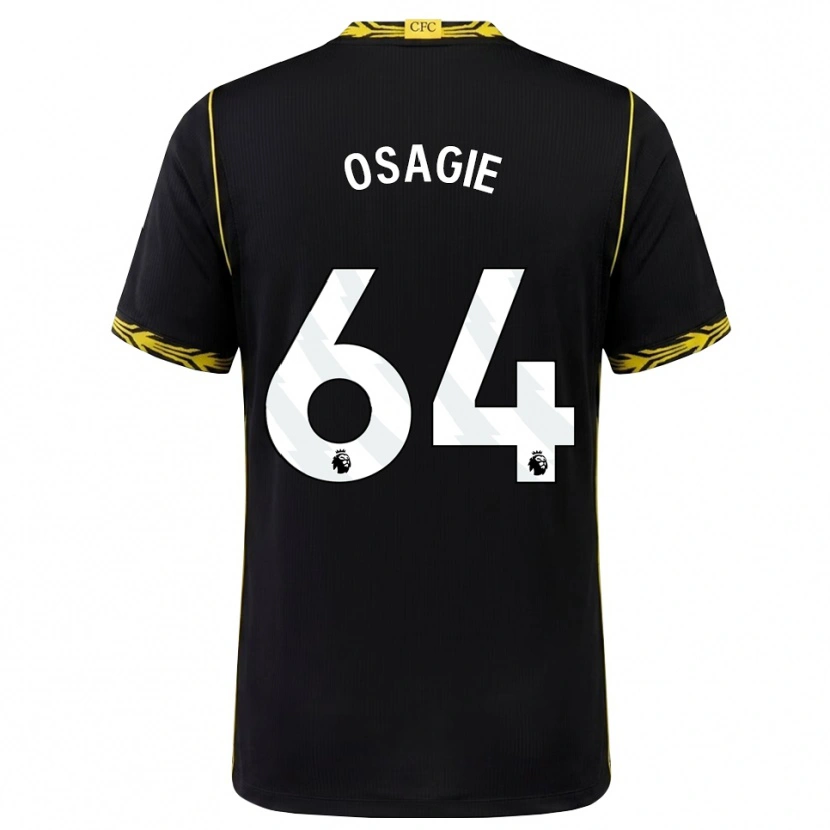 Danxen Kinder Justin Osagie #64 Schwarz Gelb Auswärtstrikot Trikot 2026/27 T-Shirt Schweiz