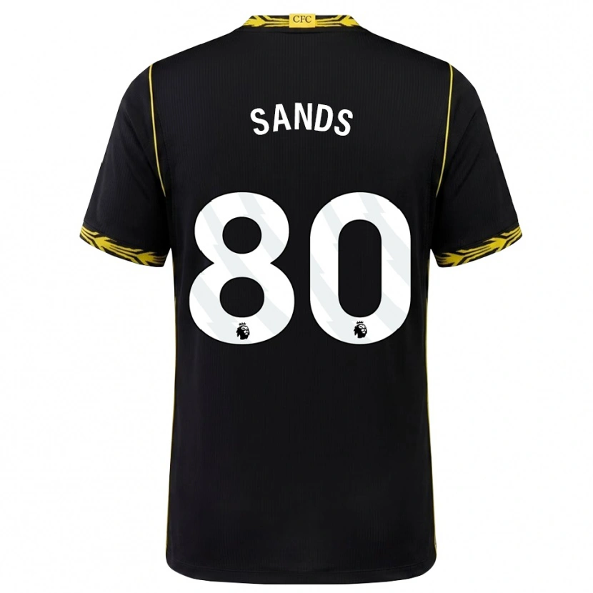 Danxen Kinder Hudson Sands #80 Schwarz Gelb Auswärtstrikot Trikot 2026/27 T-Shirt Schweiz