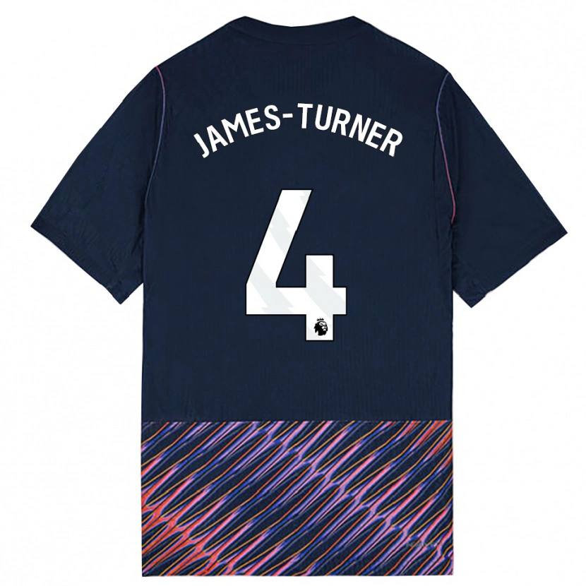 Danxen Kinder Amy James-Turner #4 Königlich Blau Weiß Auswärtstrikot Trikot 2026/27 T-Shirt Schweiz