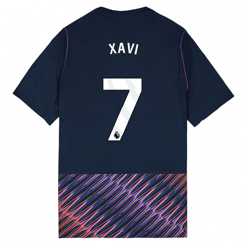 Danxen Kinder Xavi Simons #7 Königlich Blau Weiß Auswärtstrikot Trikot 2026/27 T-Shirt Schweiz