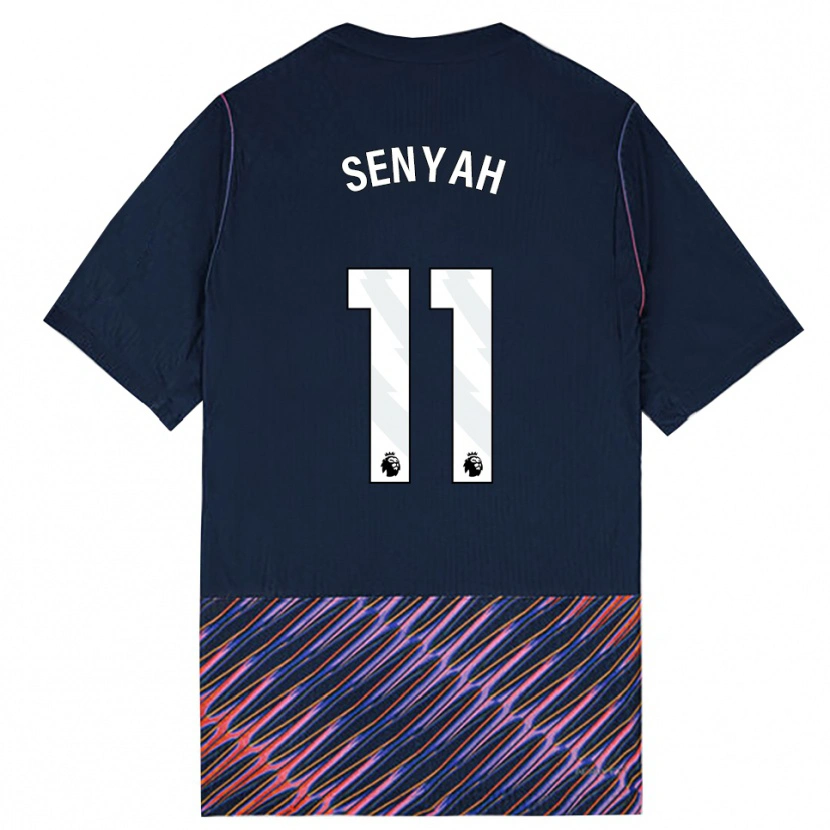 Danxen Kinder Kwasi Senyah #11 Königlich Blau Weiß Auswärtstrikot Trikot 2026/27 T-Shirt Schweiz