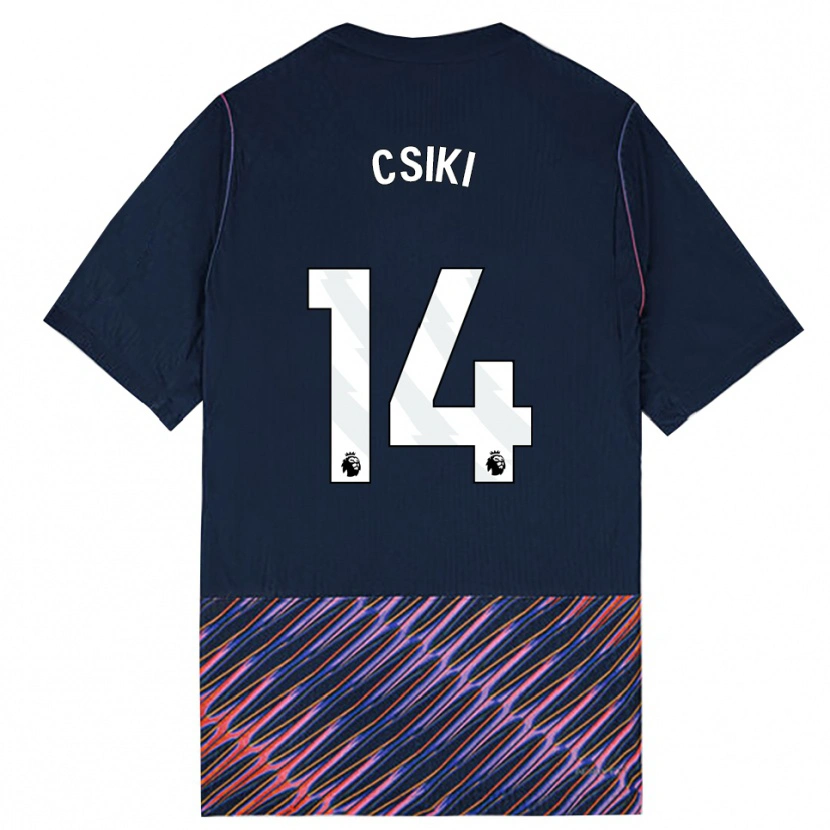 Danxen Kinder Anna Csiki #14 Königlich Blau Weiß Auswärtstrikot Trikot 2026/27 T-Shirt Schweiz