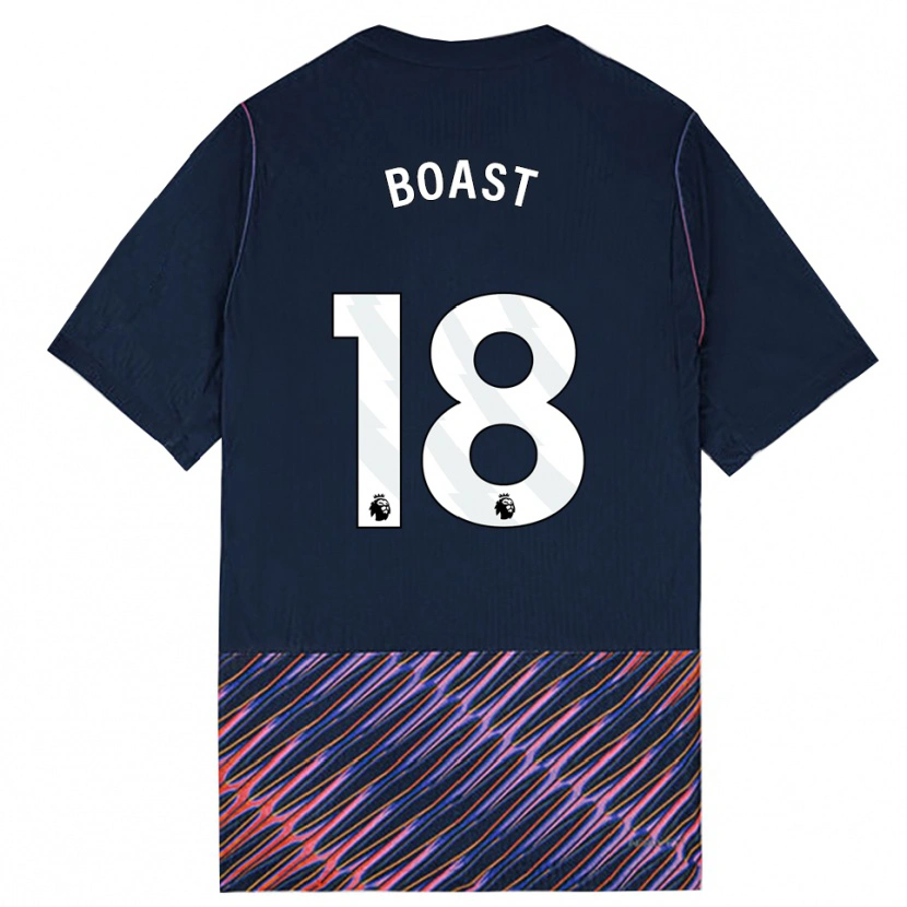Danxen Kinder Oliver Boast #18 Königlich Blau Weiß Auswärtstrikot Trikot 2026/27 T-Shirt Schweiz