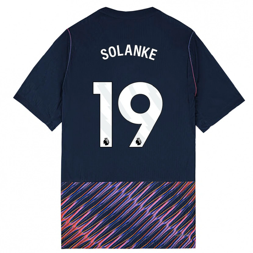 Danxen Kinder Dominic Solanke #19 Königlich Blau Weiß Auswärtstrikot Trikot 2026/27 T-Shirt Schweiz