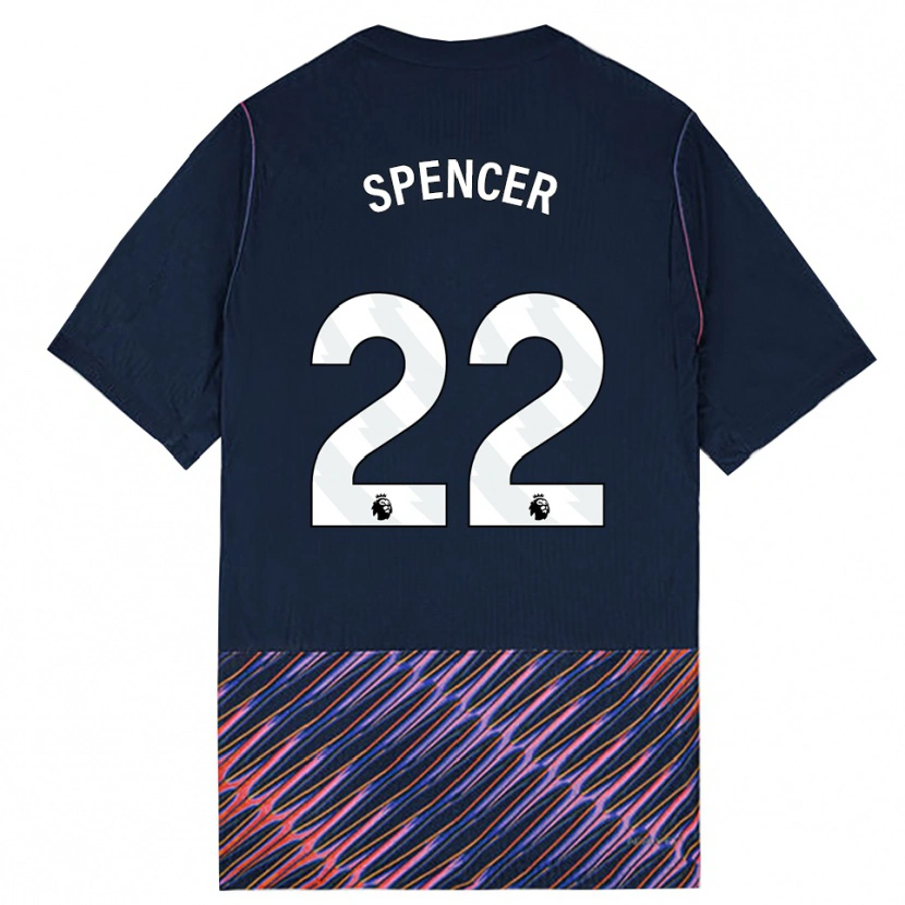 Danxen Kinder Rebecca Spencer #22 Königlich Blau Weiß Auswärtstrikot Trikot 2026/27 T-Shirt Schweiz