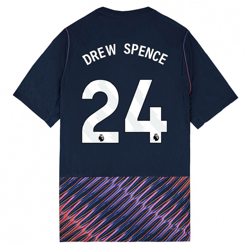 Danxen Kinder Drew Spence #24 Königlich Blau Weiß Auswärtstrikot Trikot 2026/27 T-Shirt Schweiz