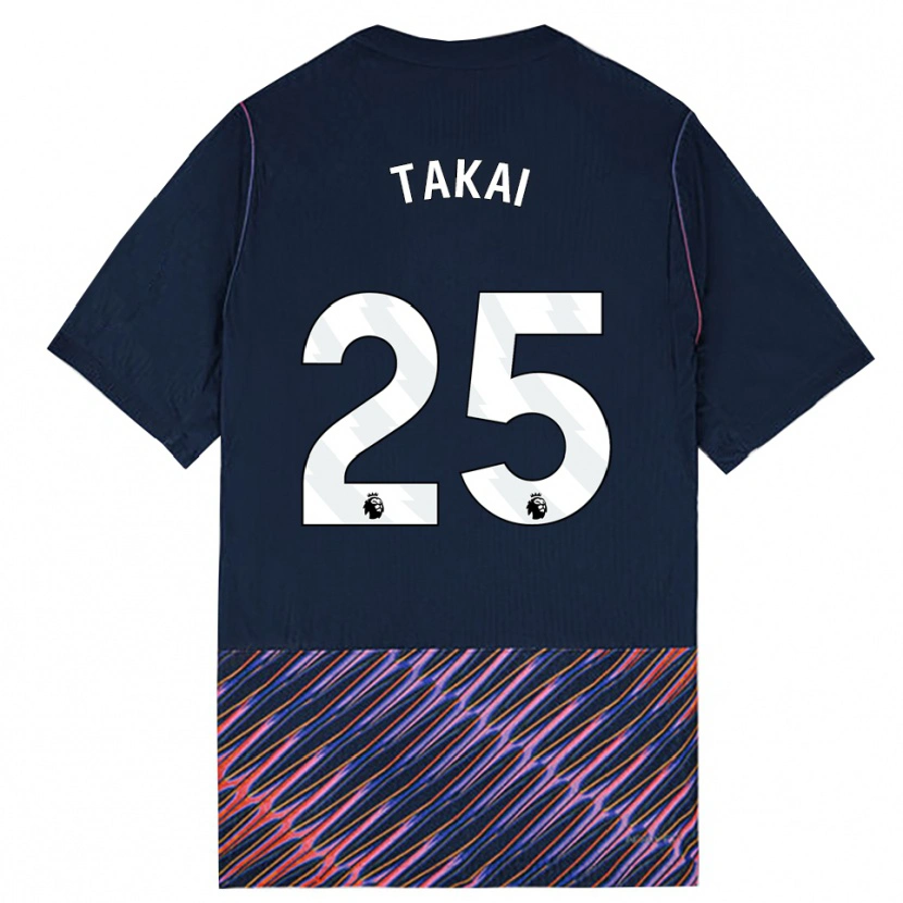 Danxen Kinder Kota Takai #25 Königlich Blau Weiß Auswärtstrikot Trikot 2026/27 T-Shirt Schweiz