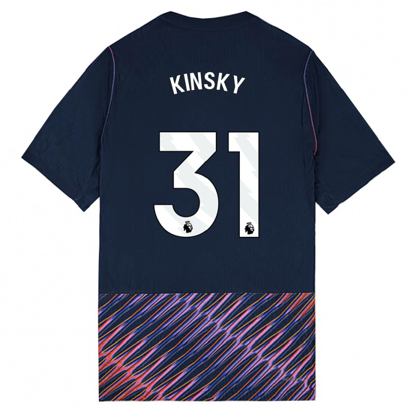 Danxen Kinder Antonín Kinský #31 Königlich Blau Weiß Auswärtstrikot Trikot 2026/27 T-Shirt Schweiz
