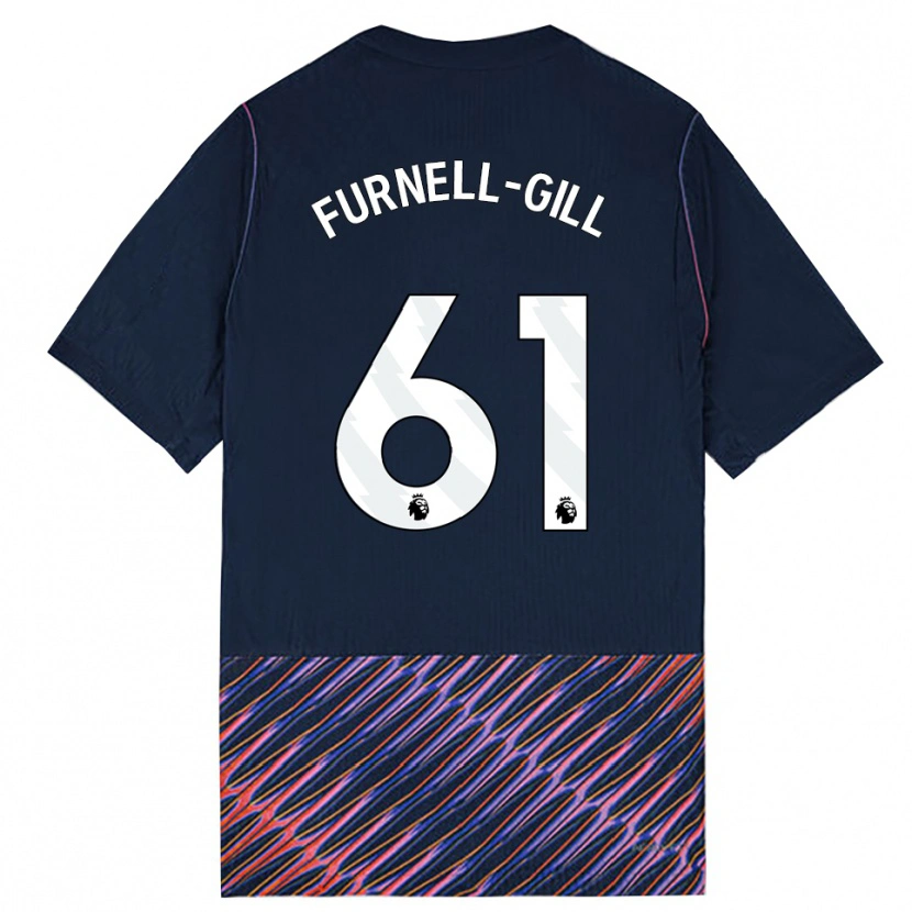 Danxen Kinder Luca Furnell-Gill #61 Königlich Blau Weiß Auswärtstrikot Trikot 2026/27 T-Shirt Schweiz