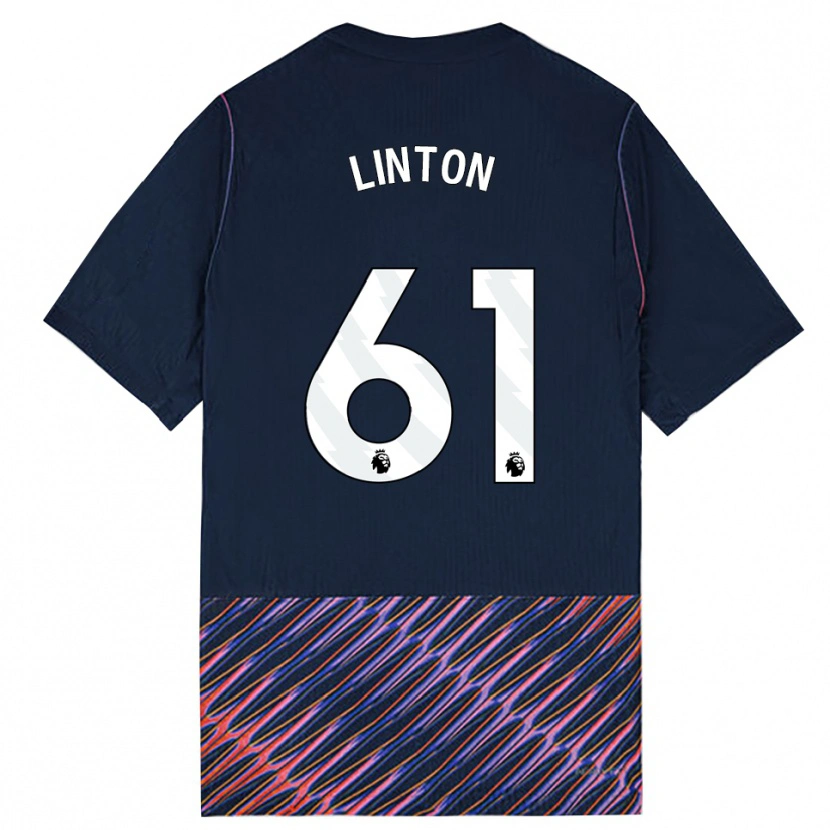 Danxen Kinder Jahziah Linton #61 Königlich Blau Weiß Auswärtstrikot Trikot 2026/27 T-Shirt Schweiz