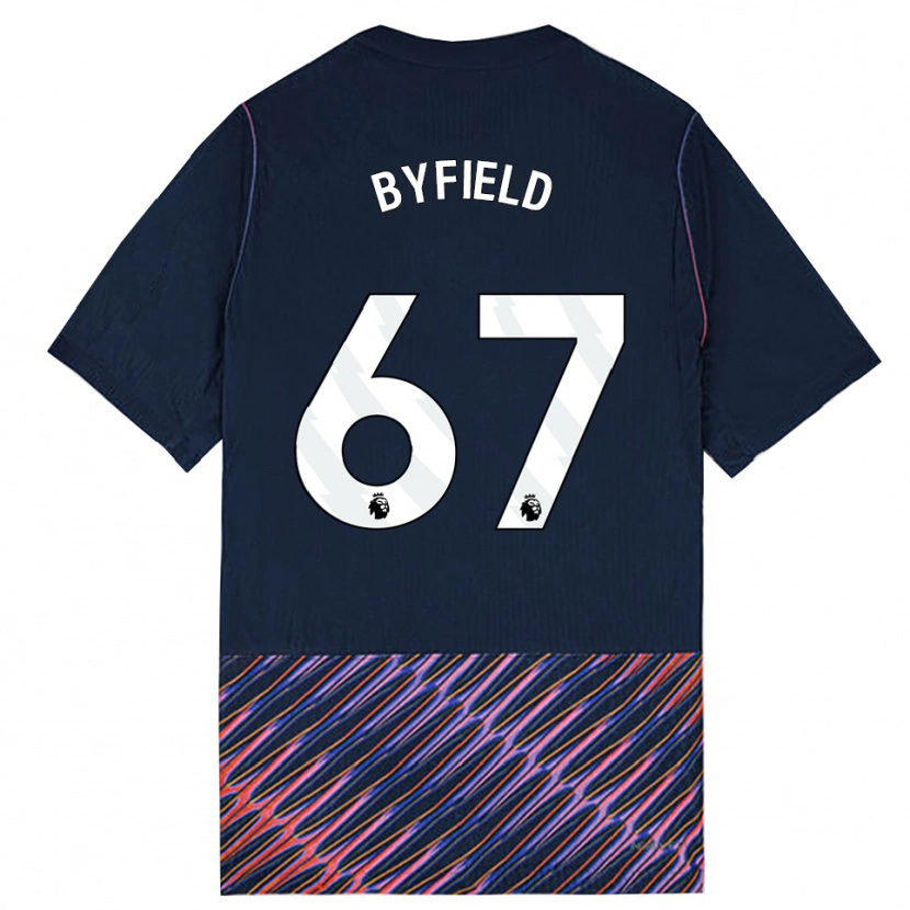 Danxen Kinder Jun'ai Byfield #67 Königlich Blau Weiß Auswärtstrikot Trikot 2026/27 T-Shirt Schweiz