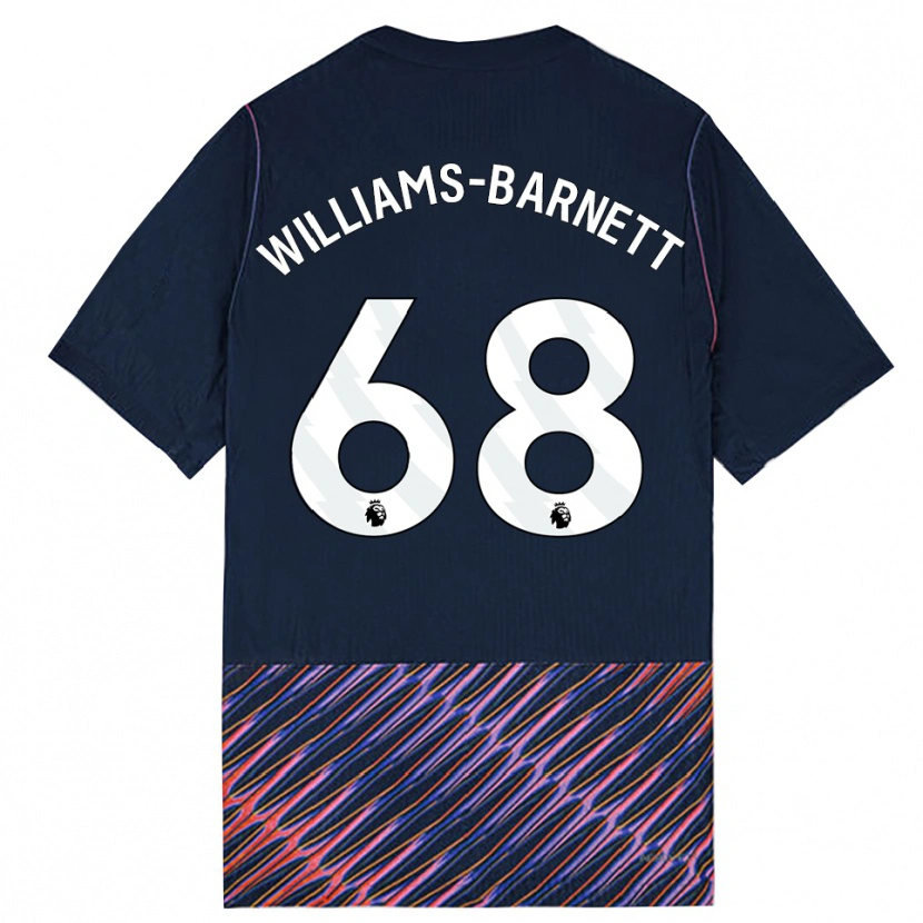 Danxen Kinder Luca Williams-Barnett #68 Königlich Blau Weiß Auswärtstrikot Trikot 2026/27 T-Shirt Schweiz