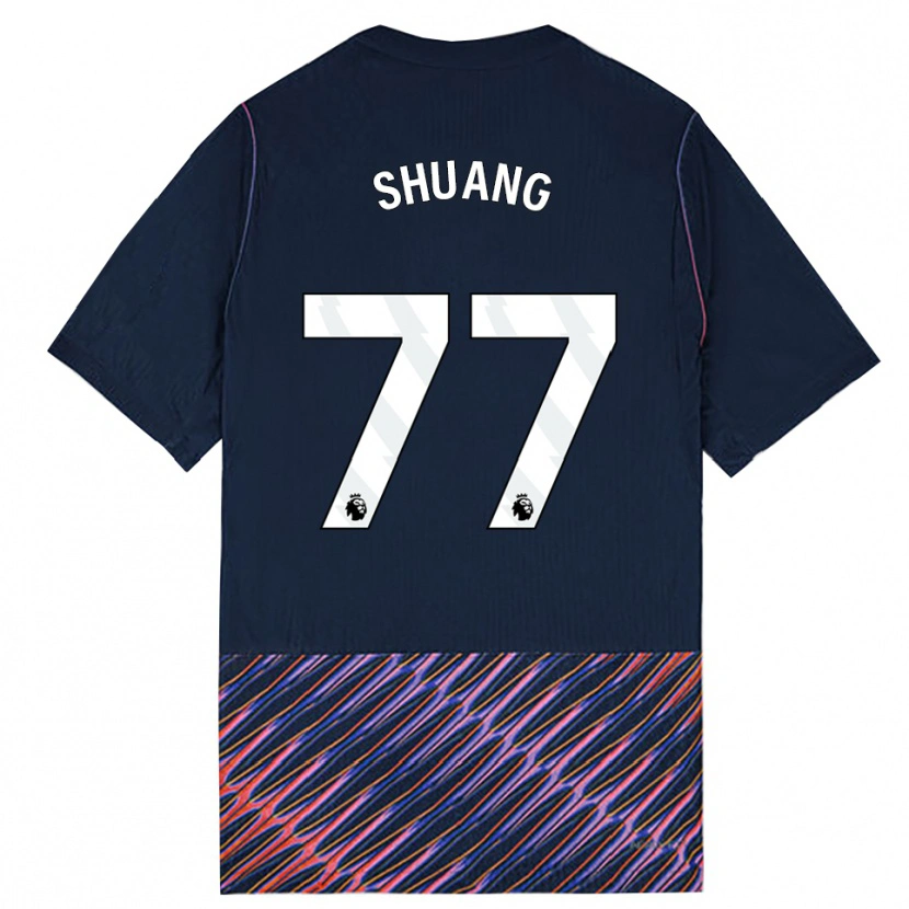 Danxen Kinder Wang Shuang #77 Königlich Blau Weiß Auswärtstrikot Trikot 2026/27 T-Shirt Schweiz