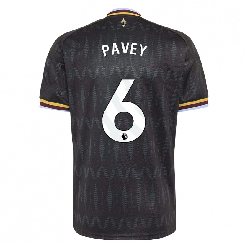Danxen Kinder Charlie Pavey #6 Kornblumenblau Schwarz Gelb Auswärtstrikot Trikot 2026/27 T-Shirt Schweiz