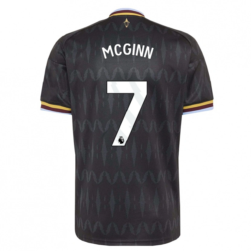 Danxen Kinder John Mcginn #7 Kornblumenblau Schwarz Gelb Auswärtstrikot Trikot 2026/27 T-Shirt Schweiz
