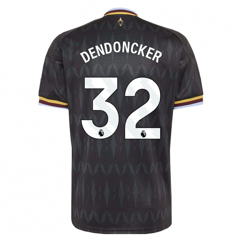 Danxen Kinder Leander Dendoncker #32 Kornblumenblau Schwarz Gelb Auswärtstrikot Trikot 2026/27 T-Shirt Schweiz