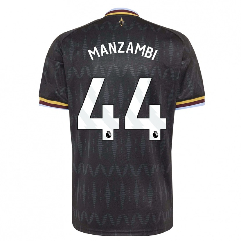 Danxen Kinder Johan Manzambi #44 Kornblumenblau Schwarz Gelb Auswärtstrikot Trikot 2026/27 T-Shirt Schweiz