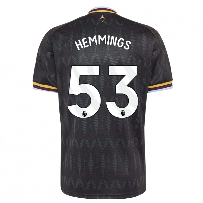 Danxen Kinder George Hemmings #53 Kornblumenblau Schwarz Gelb Auswärtstrikot Trikot 2026/27 T-Shirt Schweiz