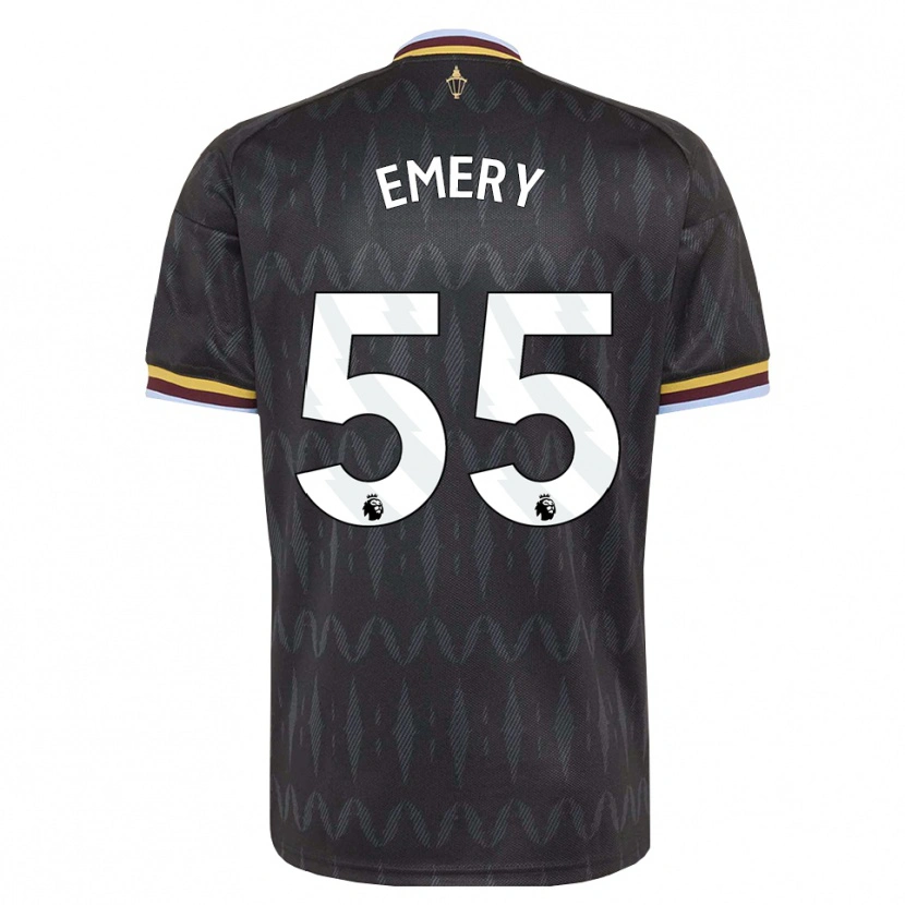 Danxen Kinder Lander Emery #55 Kornblumenblau Schwarz Gelb Auswärtstrikot Trikot 2026/27 T-Shirt Schweiz
