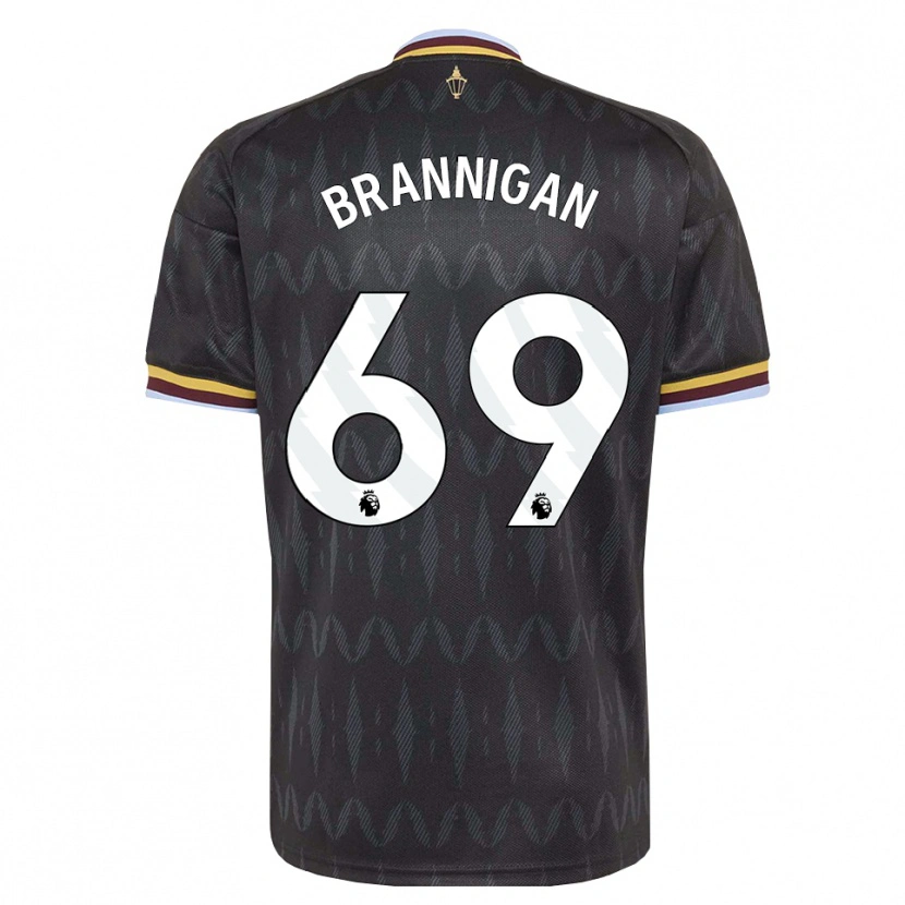 Danxen Kinder Cole Brannigan #69 Kornblumenblau Schwarz Gelb Auswärtstrikot Trikot 2026/27 T-Shirt Schweiz