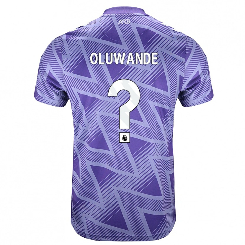 Danxen Kinder Adrian Oluwande #0 Blassesviolett Rot Weiß Auswärtstrikot Trikot 2026/27 T-Shirt Schweiz