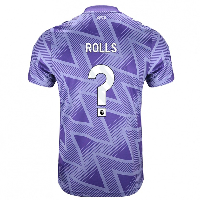 Danxen Kinder Thomas Rolls #0 Blassesviolett Rot Weiß Auswärtstrikot Trikot 2026/27 T-Shirt Schweiz