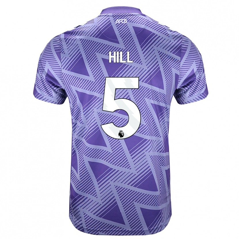Danxen Kinder James Hill #5 Blassesviolett Rot Weiß Auswärtstrikot Trikot 2026/27 T-Shirt Schweiz