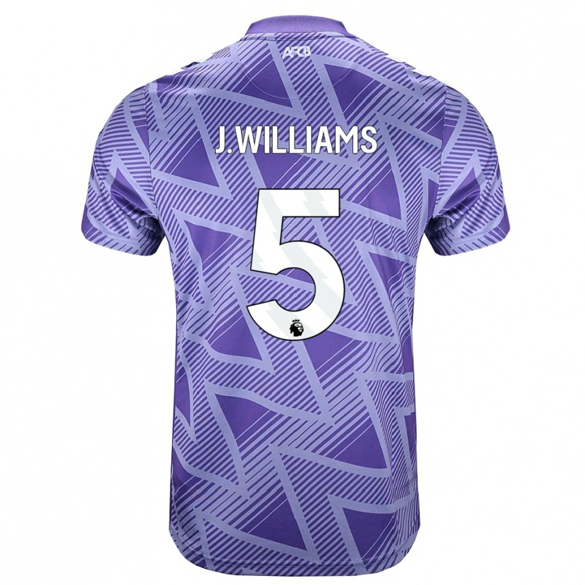 Danxen Kinder Jay Williams #5 Blassesviolett Rot Weiß Auswärtstrikot Trikot 2026/27 T-Shirt Schweiz