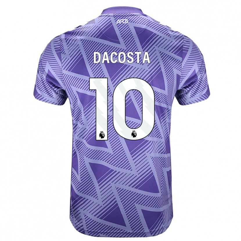 Danxen Kinder Michael Dacosta #10 Blassesviolett Rot Weiß Auswärtstrikot Trikot 2026/27 T-Shirt Schweiz