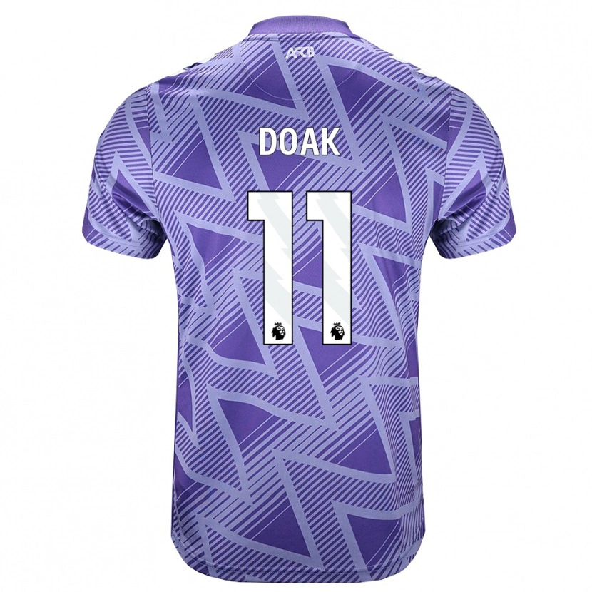 Danxen Kinder Ben Gannon-Doak #11 Blassesviolett Rot Weiß Auswärtstrikot Trikot 2026/27 T-Shirt Schweiz