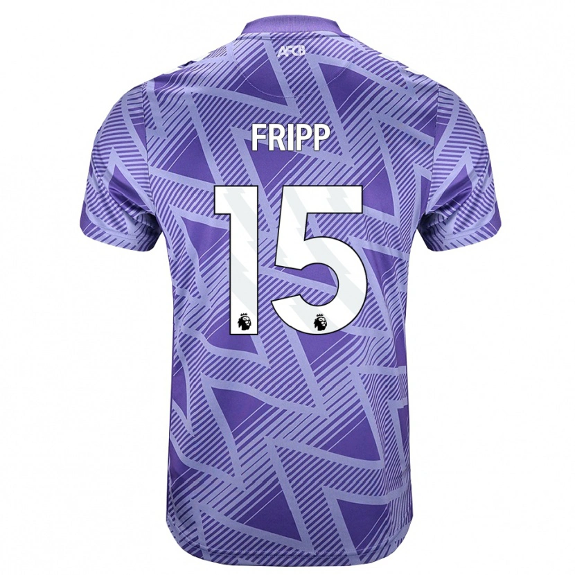 Danxen Kinder Kelly Fripp #15 Blassesviolett Rot Weiß Auswärtstrikot Trikot 2026/27 T-Shirt Schweiz