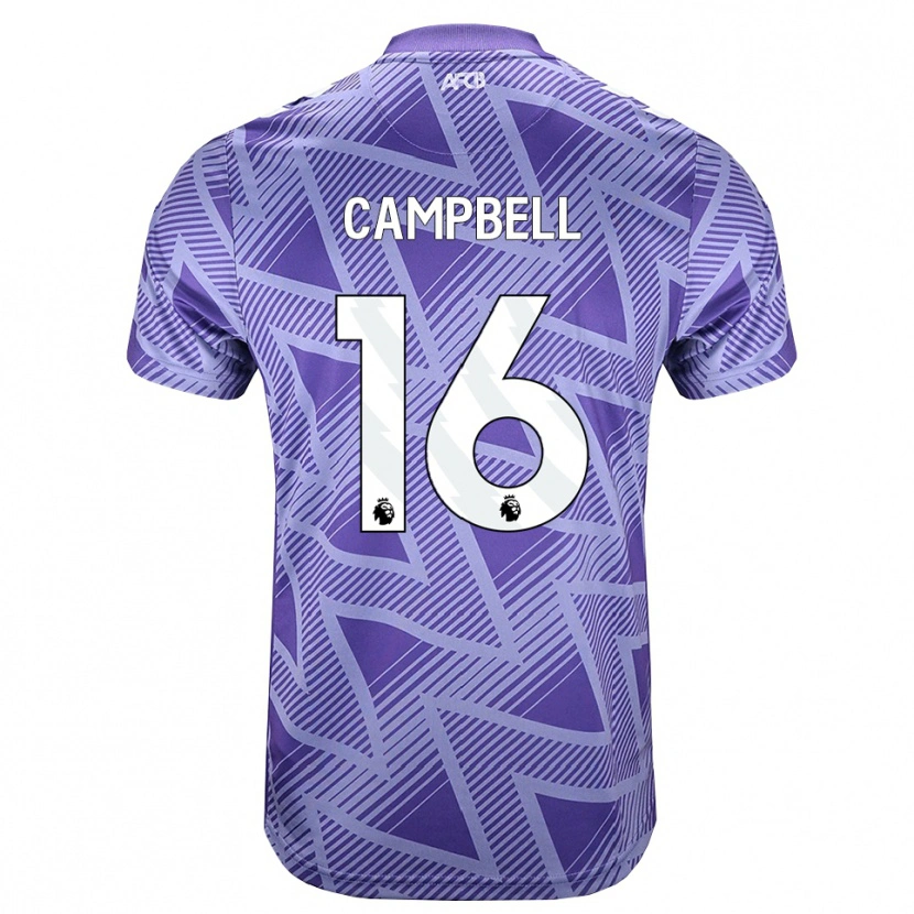 Danxen Kinder Zhaviah Campbell #16 Blassesviolett Rot Weiß Auswärtstrikot Trikot 2026/27 T-Shirt Schweiz
