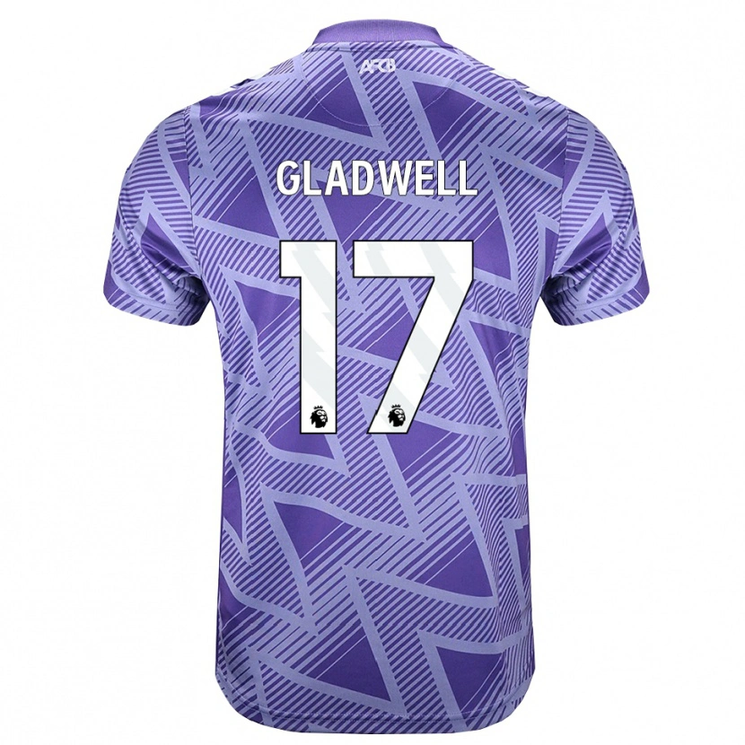 Danxen Kinder Molly Gladwell #17 Blassesviolett Rot Weiß Auswärtstrikot Trikot 2026/27 T-Shirt Schweiz
