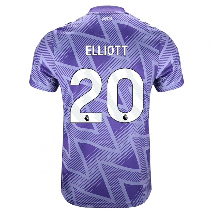 Danxen Kinder Kaitlyn Elliott #20 Blassesviolett Rot Weiß Auswärtstrikot Trikot 2026/27 T-Shirt Schweiz